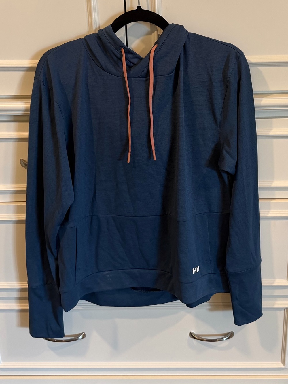 Helly Hansen Navy Hoodie with Pink Drawstrings